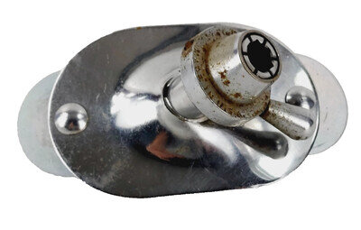 VTG ROGERS 1950's 2 Hole Swiv-o-Matic bass drum Tom collet plate Very Rare.