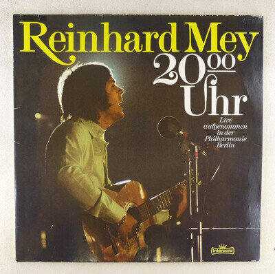 2X 12" LP Vinyl Reinhard Mey 8:00 PM - D171 H8