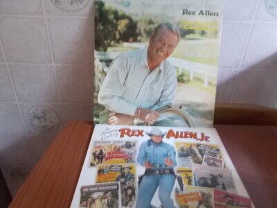Rex Allen Jr The Singing Cowboy & Rex Allen The Touch of God's Hand Vinyl LP's