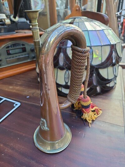 Victorian, Copper and Brass Military Bugle, Indian Kumaon Regiment