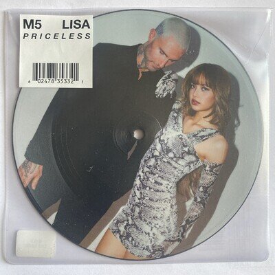 Maroon 5 & Lisa. Priceless. Limited Edition Picture Disc Vinyl 7" Single SEALED