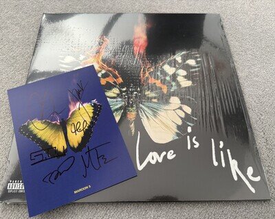 Maroon 5 - Love Is Like - Vinyl LP With Signed Art Card - Autograph