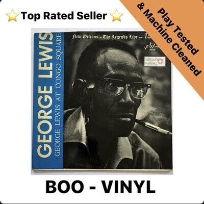 George Lewis' Ragtime Jazz Band* - At Congo Square Jazz Lp Vinyl Record Ex / Vg+