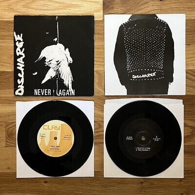 Discharge 7”s punk hardcore gbh anti cimex amebix poison idea rudimentary peni