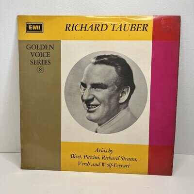Richard Tauber Golden Voice Series 8 Vinyl LP Record LP 1920’s/30’s