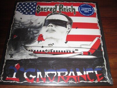 SACRED REICH - IGNORANCE - COBALT BLUE VINYL WITH BONUS TRACK AND DOWNLOAD CARD