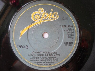Johnny Rodriguez Love Look At Us Now 7" Epic SEPC8769 EX 1980
