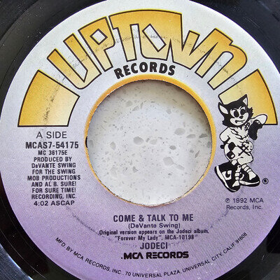 Jodeci - Come & Talk To Me - 1992 Hip Hop, Funk / Soul US Import 7"