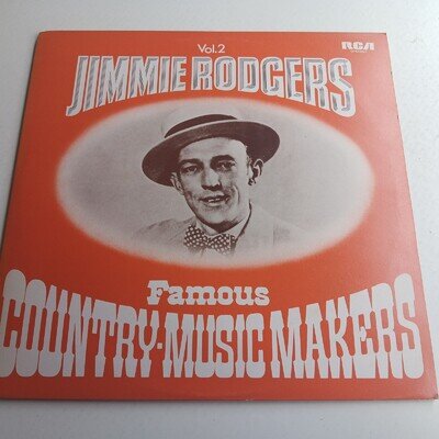 Jimmie Rodgers / Famous Country-Music Makers Vol. 2 1973 DOUBLE VINYL LP / EX a