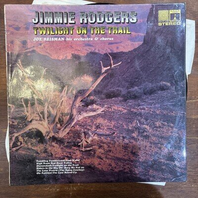 Jimmie Rodgers (Country) Twilight On The Trail vinyl LP recor