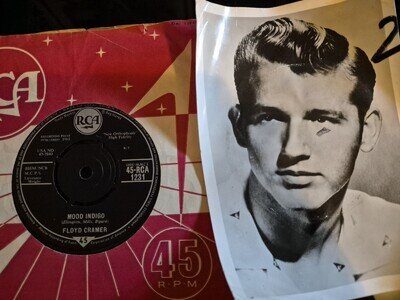 Floyd Cramer On the Rebound 7"Vinyl Single.With Rare Demo Photo.1961.Rock N Roll