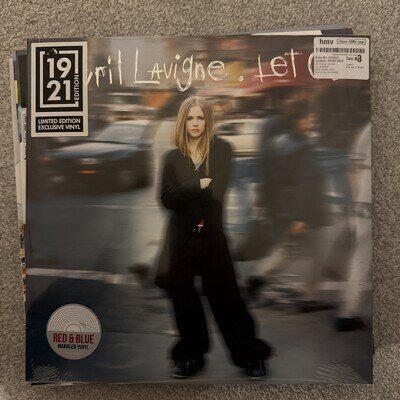 Avril Lavigne RED BLUE MARBLED VINYL 1921 Limited Exclusive Let Go 2 LP New