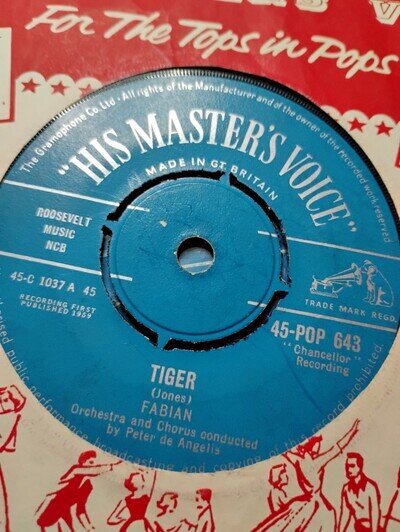 7 Inch Vinyl Record By Fabian