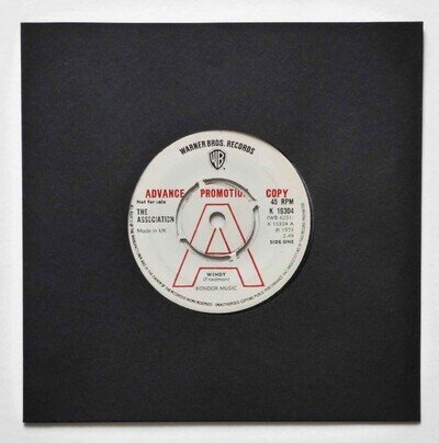 The Association - Windy. Rare 1973 UK Promo 7" Vinyl Single Record. K 16304