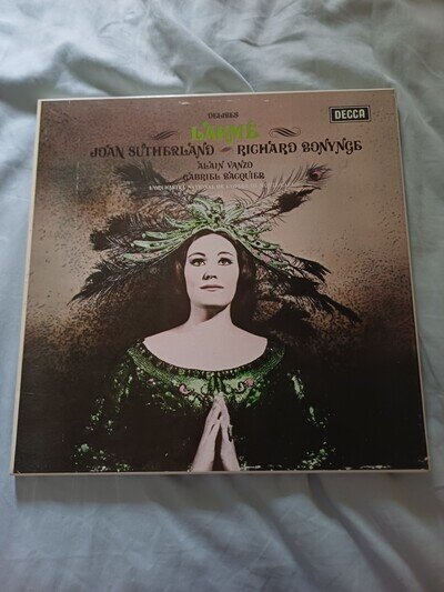 Record Vinyl Delibes Lakme Joan Sutherland, Ricard Bonynge