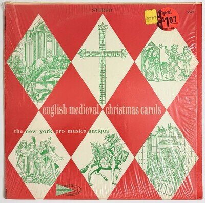 The New York Pro Musica Antiqua - – English Medieval Christmas Carols - Vinyl LP