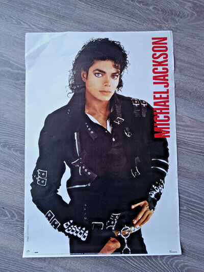 Raro Poster di Michael Jackson originale del 1988 misura 69x47 cm
