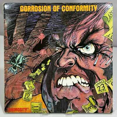 CORROSION OF CONFORMITY ANIMOSITY LP 1985 THRASH HARDCORE DEATH RECORDS VINYL