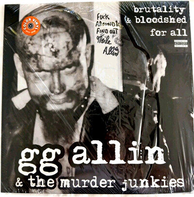 G.G. Allin & The Murder Junkies Brutality and Bloodshed Signed Merle Allin Rare