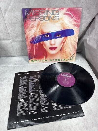 Missing Persons Spring Session M Vinyl Record Album LP 1982 Promotional B 461479
