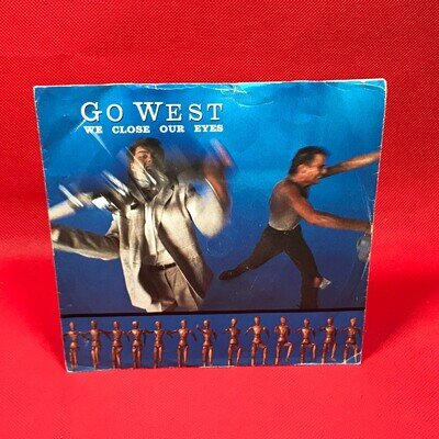 GO WEST We Close Our Eyes 1985 UK 7" vinyl single Missing Persons 45 record