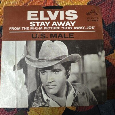 Elvis Presley RCA 47-9465 Stay Away/U.S. Male Signed Sleeve