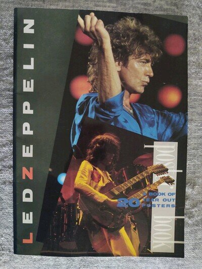 Led Zeppelin Original Vintage Poster Book Atlanta Press 1987 Jimmy Page Rare!!!!