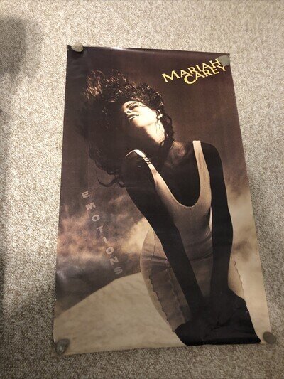MARIAH CAREY Emotions Rare Original Promotional Poster from 1991 HUGE!