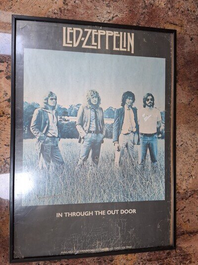 Led Zeppelin In Through The Outdoor 1979 Original Promo Poster Rare