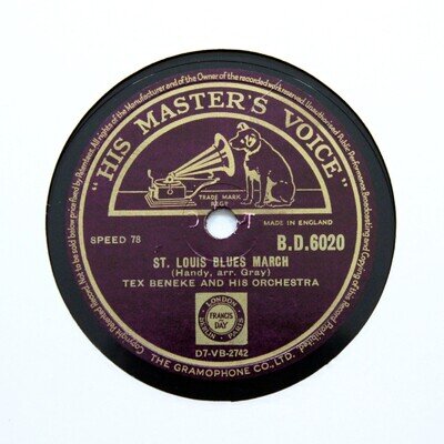 TEX BENEKE & HIS ORCHESTRA "St. Louis Blues March" (E+) HMV BD-6020 [78 RPM]
