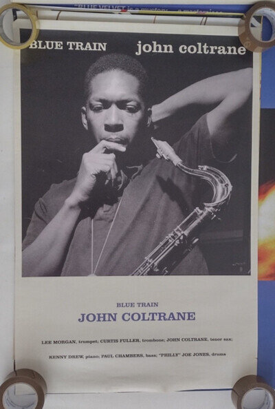 john coltrane blue train poster