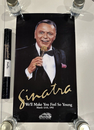 Frank Sinatra We'll Make You Feel So Young Concert Poster at Sands Atlantic City
