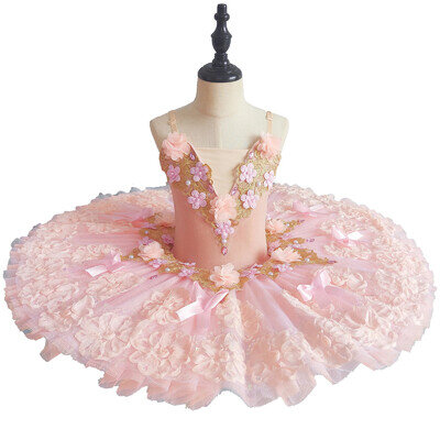 Professional Ballet Tutu Pancake Dress Women Girls Performance Ballet Costume