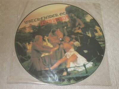 WITCHFINDER GENERAL - DEATH PENALTY - LP PICTURE DISC - UNPLAYED