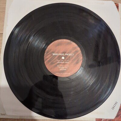 Warlords Project - Manifesto Tribes 12" Vinyl Record, Acid, Techno