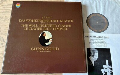 CBS 77247 BACH WELL-TEMPERED CLAVIER PIANO 4-LP GOULD (1980's) EX HOLLAND