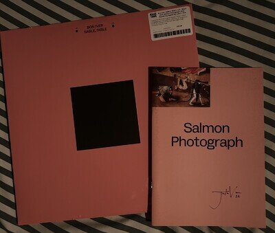 Bon Iver SABLE, FABLE SIGNED Limited to 50 copies Black Vinyl LP signed fanzine