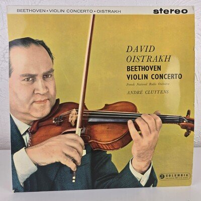 Columbia SAX 2315 Beethoven Violin Concerto Oistrakh/Cluytens 1st Ed YLX1006-2