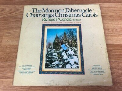 Mormon Tabernacle Choir Christmas Carols Vinyl LP Columbia Records Holiday