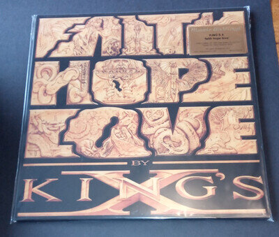 KING'S X 2LP FAITH HOPE LOVE NUMBERED GOLD VINYL - NEW & SEALED