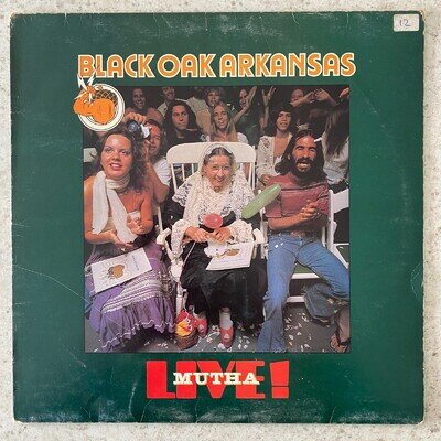 Black Oak Arkansas, Live! Mutha - Rock & Roll, Southern Rock Vinyl LP Record