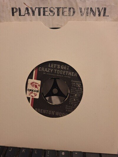 BRENTON WOOD LETS GET CRAZY TOGETHER CREAM US DISCO VINYL VG++ 7" SINGLE RECORD