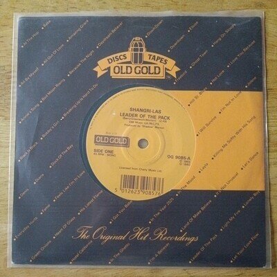 Shangri-Las: Leader Of The Pack / Walkin' In The Sand 7" Single Reissue OG 9085
