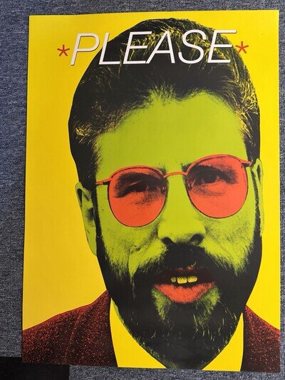 RARE VINTAGE 72x51 BILLBOARD/RECORD STORE POSTER - U2 - PLEASE (2001) UBER COOL