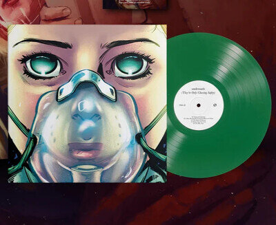 Underoath: They're Only Chasing Safety Comic Art Limited Emerald Green Vinyl LP.