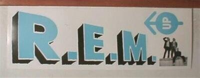 Rem Pop Out Poster R.E.M. Really cool Promo