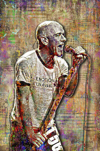 MICHAEL STIPE of R.E.M. 12x18in Poster, Michael Stipe REM Tribute Free Shipping