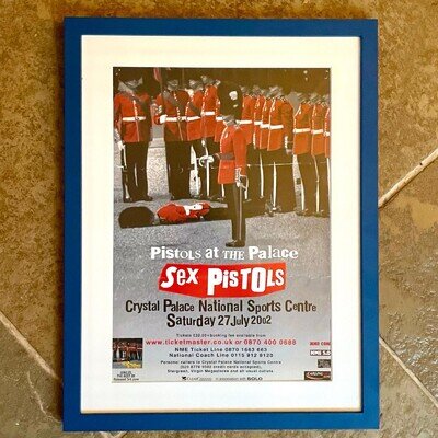 Original F &G Sex Pistols Tour Poster From 2002 Tour At Crystal Palace