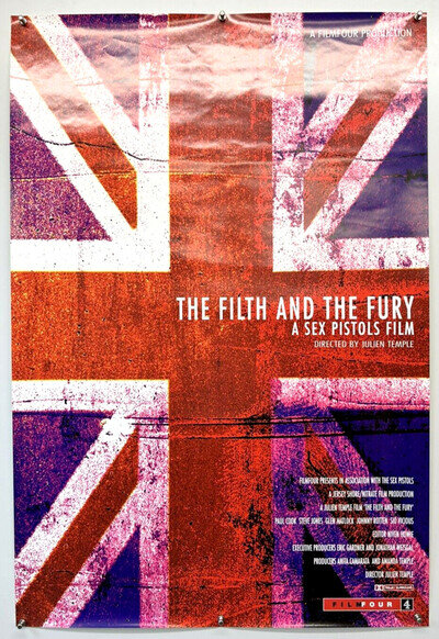 Sex Pistols Poster Original FilmFour Promo The Filth and the Fury Movie US 2000