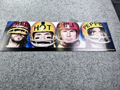 Red Hot Chili Peppers Stadium Arcadium Poster 12x36 Football Helmets 2006